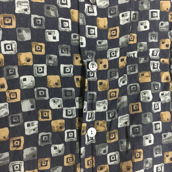 Casa Moda Square Printed Button Down Shirt Men's Size XL - Picture 8 of 8
